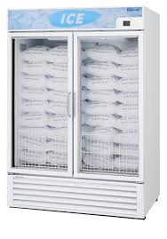 Turbo Air TGIM-49W-N 54" Indoor Ice Merchandiser w/ Bottom Mount Compressor - Glass Door, 115v