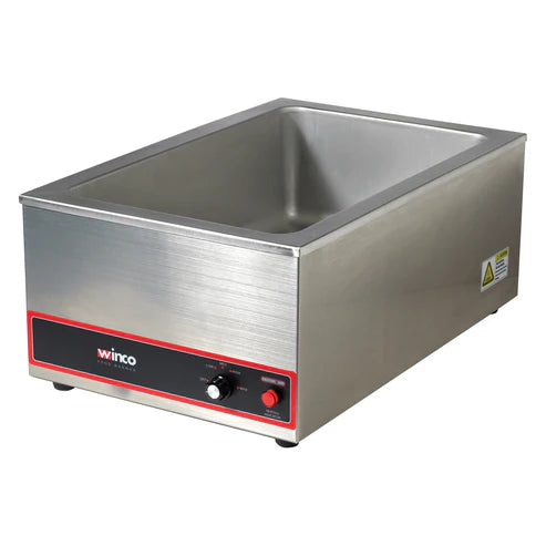 Winco FW-S500 22 Inch Food Warmer Electric Countertop Stainless Steel with Temperature Control