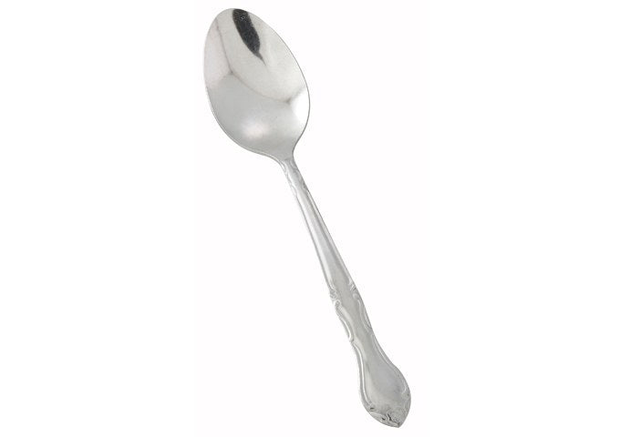 WINCO 0004-03 Dinner Spoon, 7-1/4 inch L, 18/0 Stainless Steel, Elegance Vibro Finish (12 PCS)