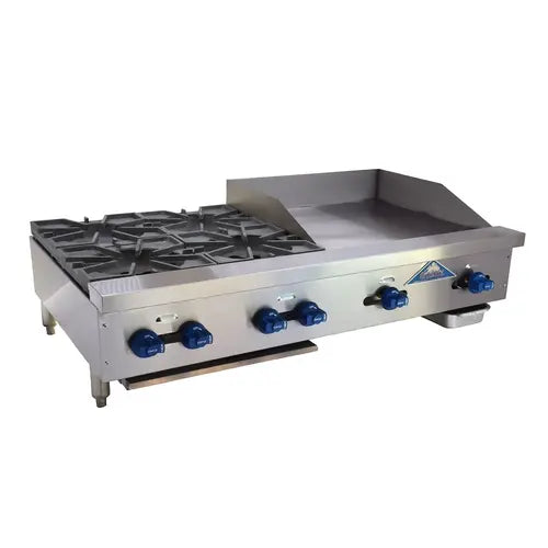 Comstock Castle FHP48-24 48" Wide Gas Hot Plate & Flat Griddle Combination