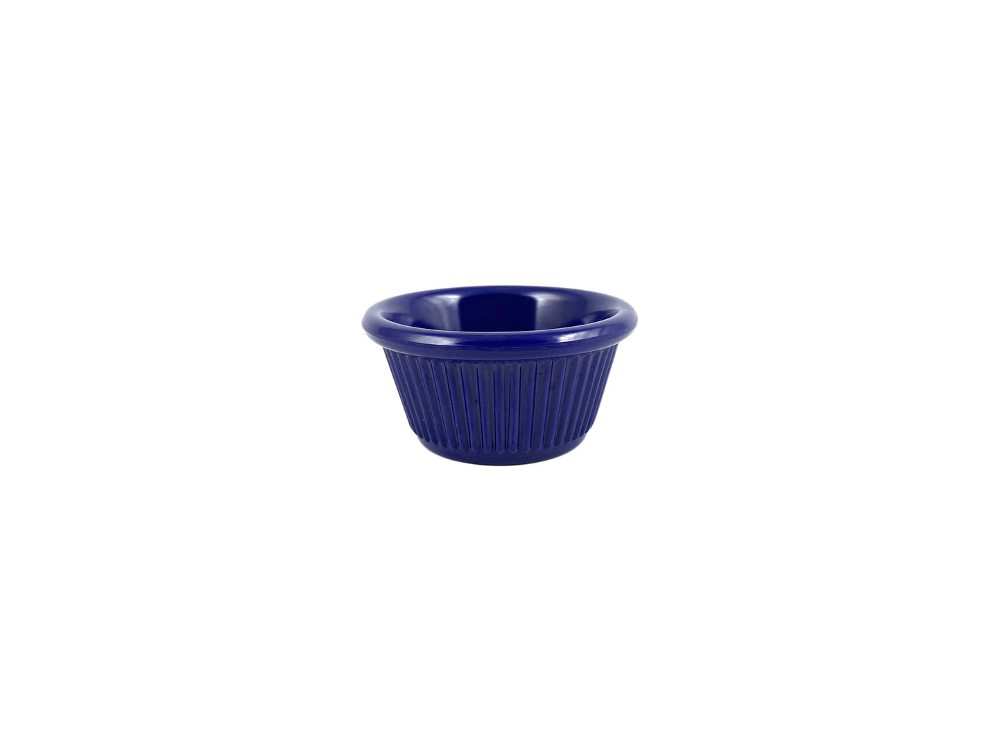 Thunder Group Fluted Melamine Ramekin, Cobalt Blue
