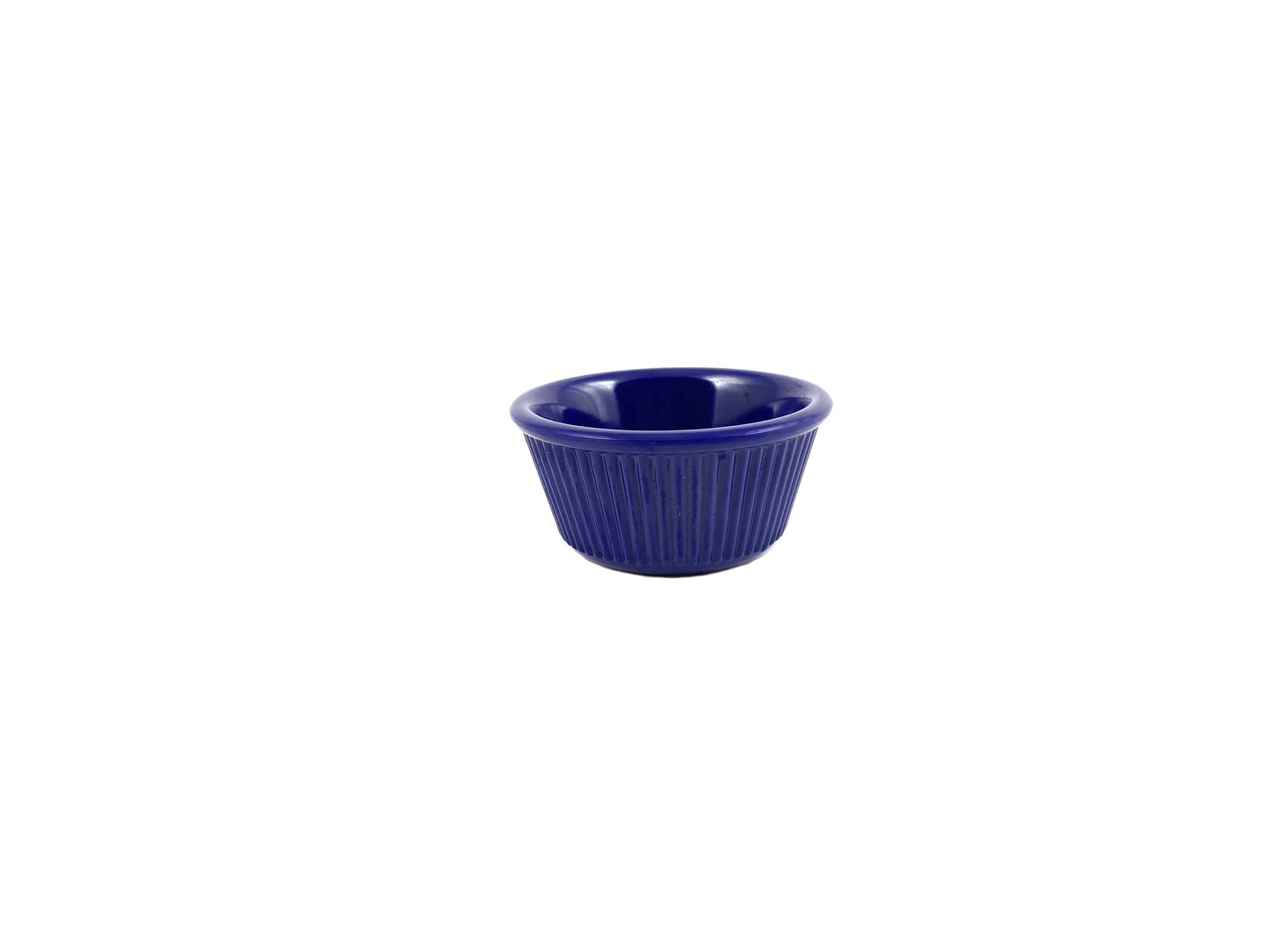 Thunder Group Fluted Melamine Ramekin, Cobalt Blue