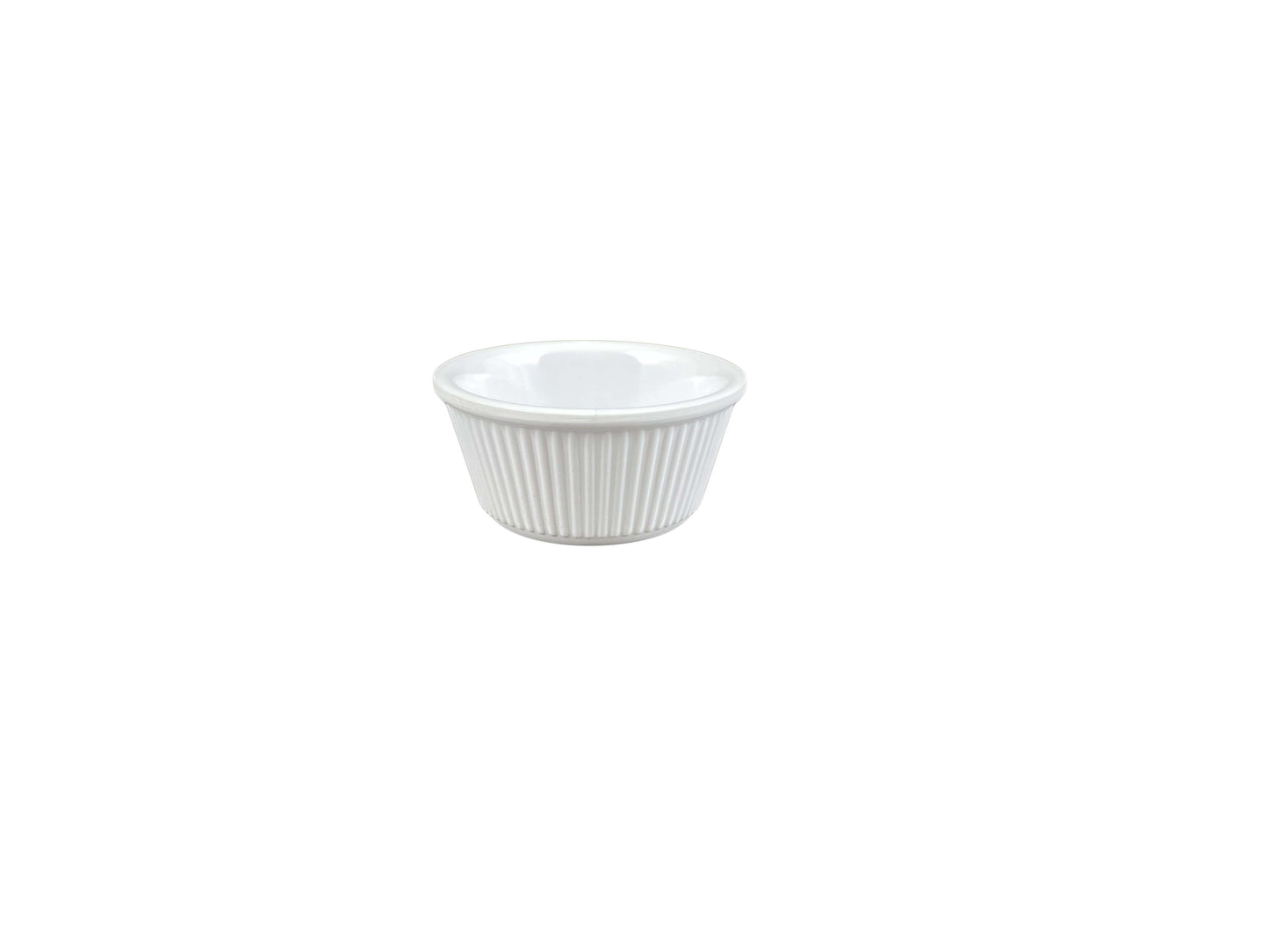 Thunder Group Fluted Melamine Ramekin, White