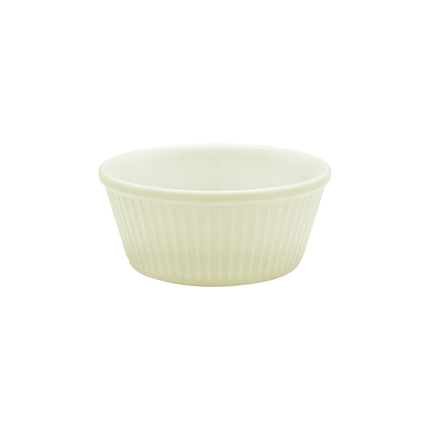 Thunder Group Fluted Melamine Ramekin, Bone