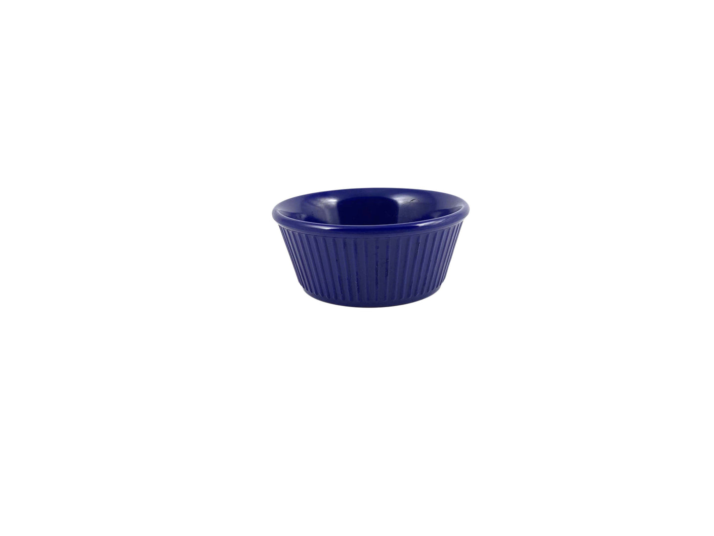Thunder Group Fluted Melamine Ramekin, Cobalt Blue