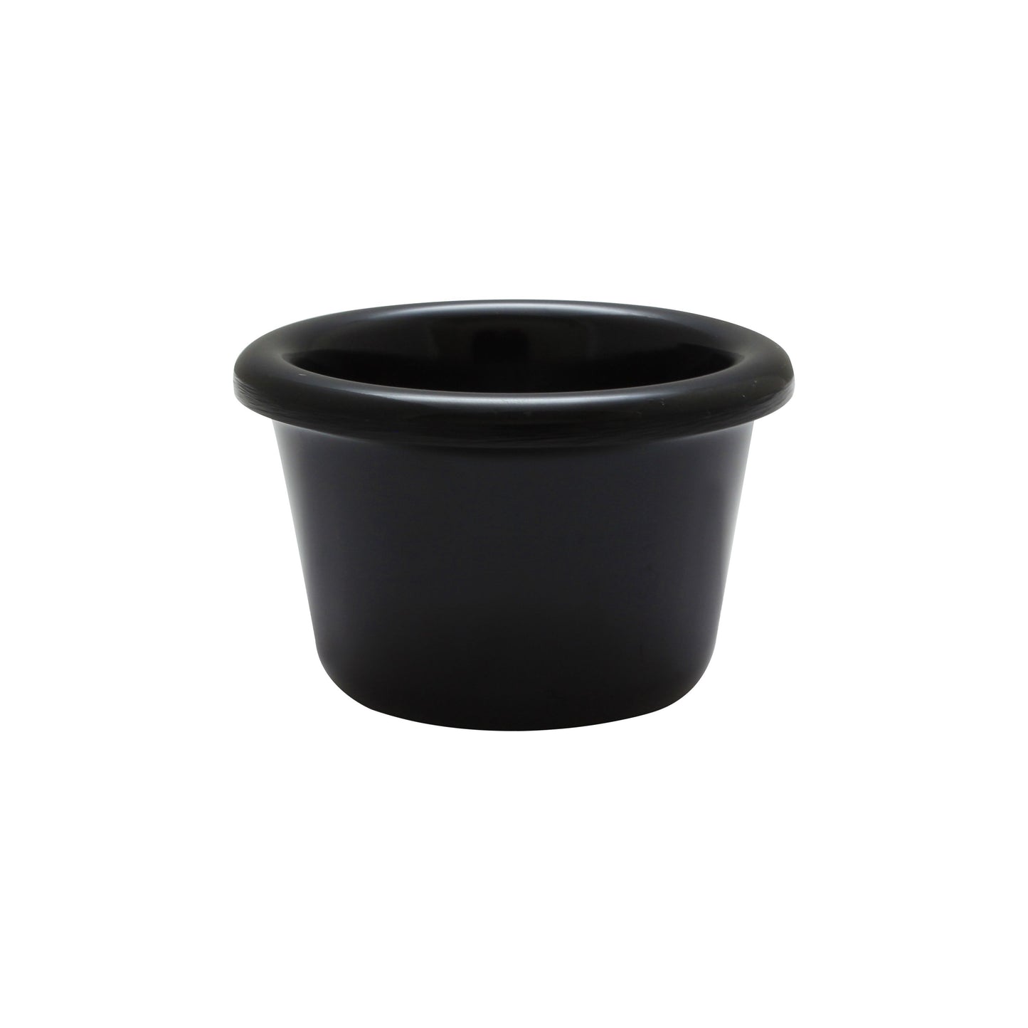 Thunder Group ML534BL1 1 1/2 oz Smooth Melamine Ramekin, Black