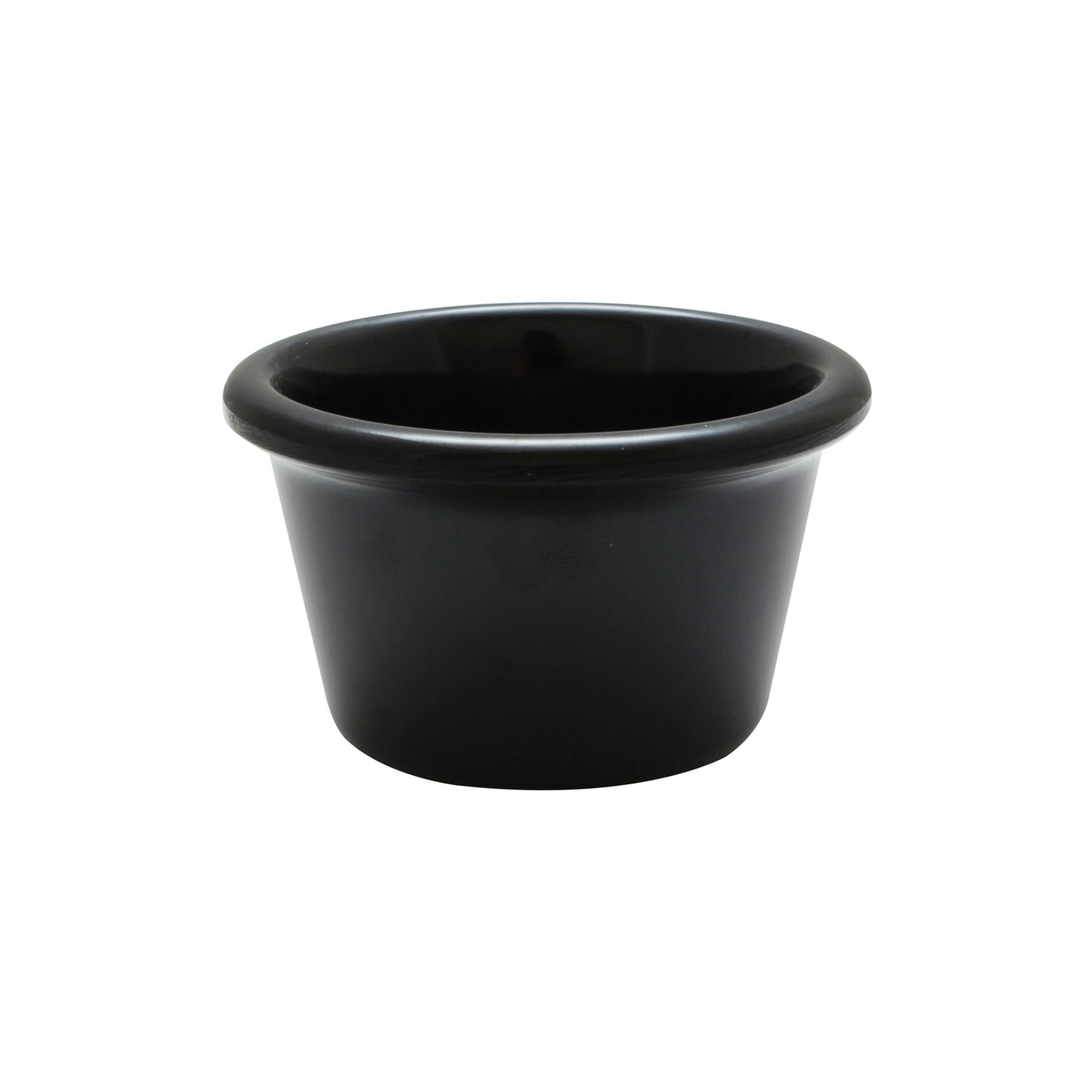 Thunder Group ML535BL1 1 3/4 oz Smooth Melamine Ramekin, Black