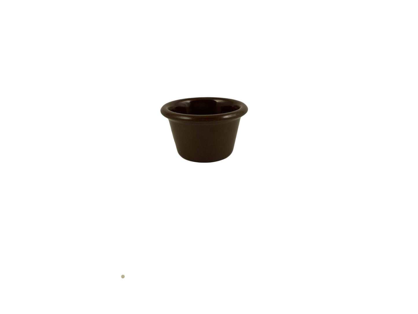 Thunder Group ML535C1 1 3/4 oz Smooth Melamine Ramekin, Chocolate