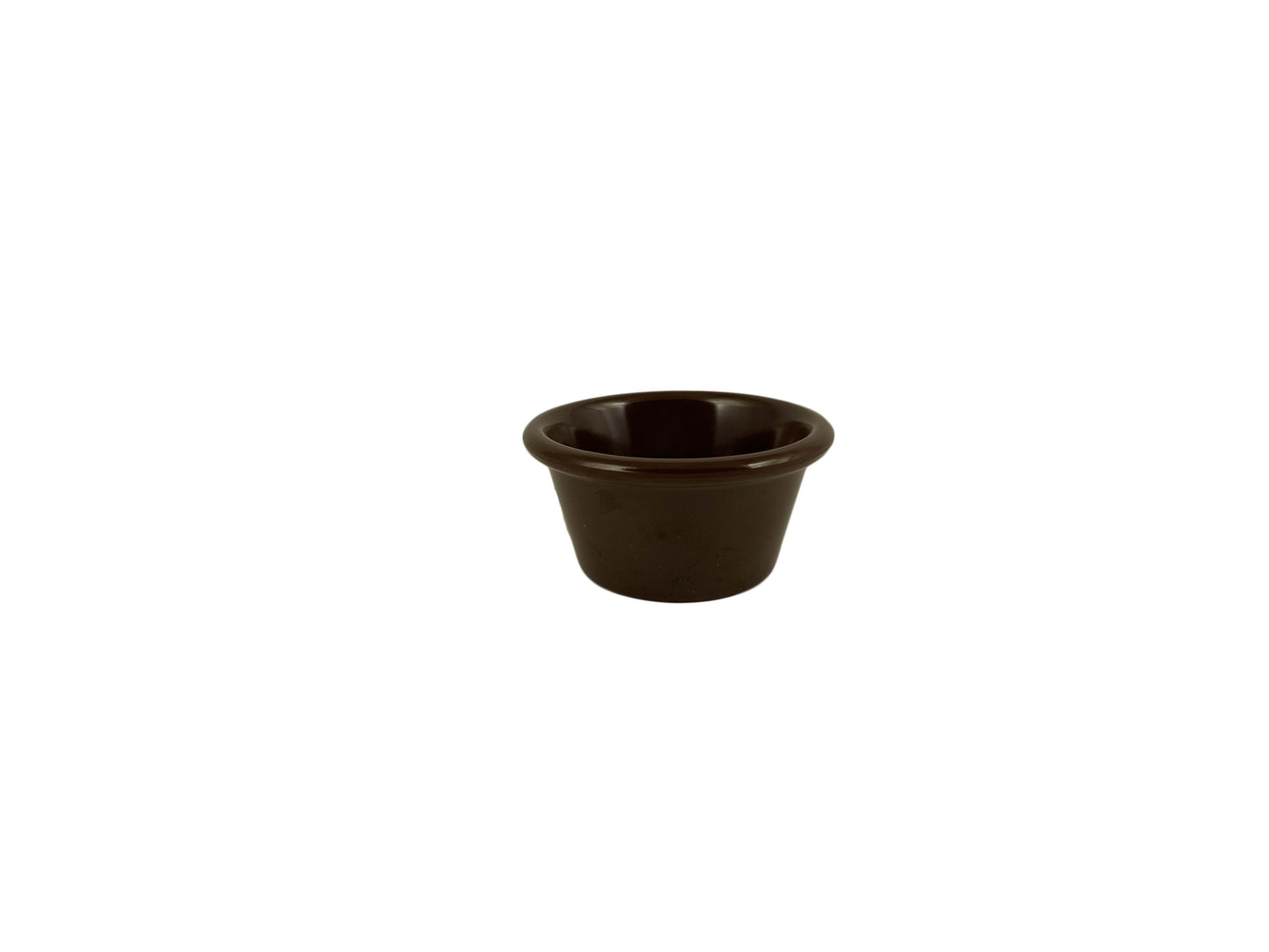 Thunder Group ML536C1 2 1/2 oz Smooth Melamine Ramekin, Chocolate