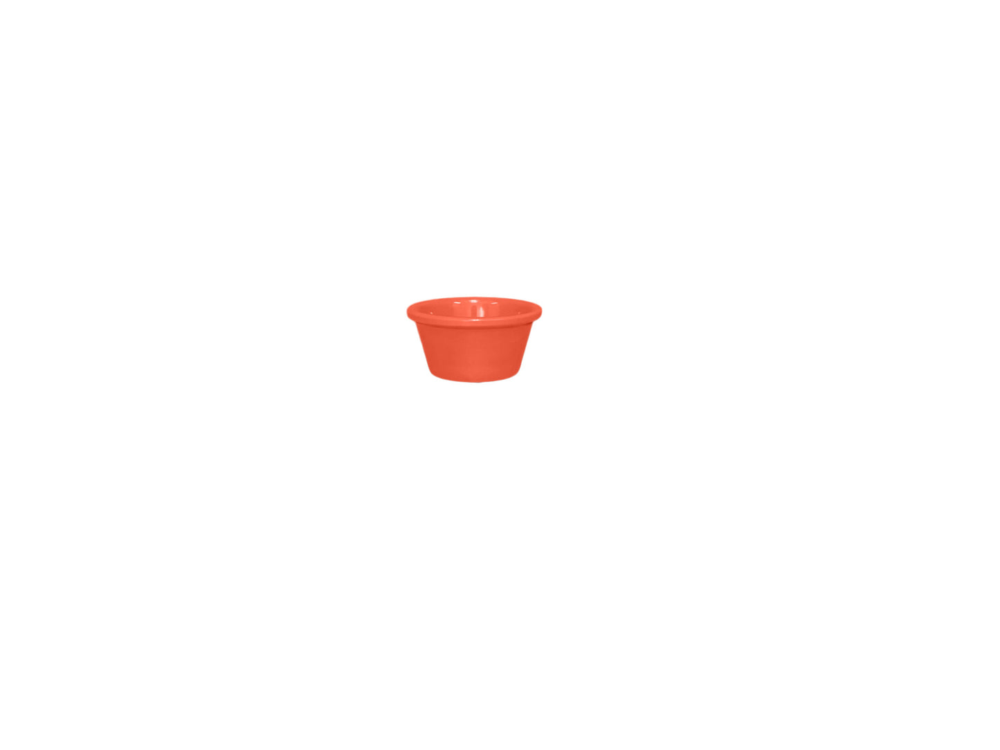 Thunder Group ML536RD1 2 1/2 oz Smooth Melamine Ramekin, Orange