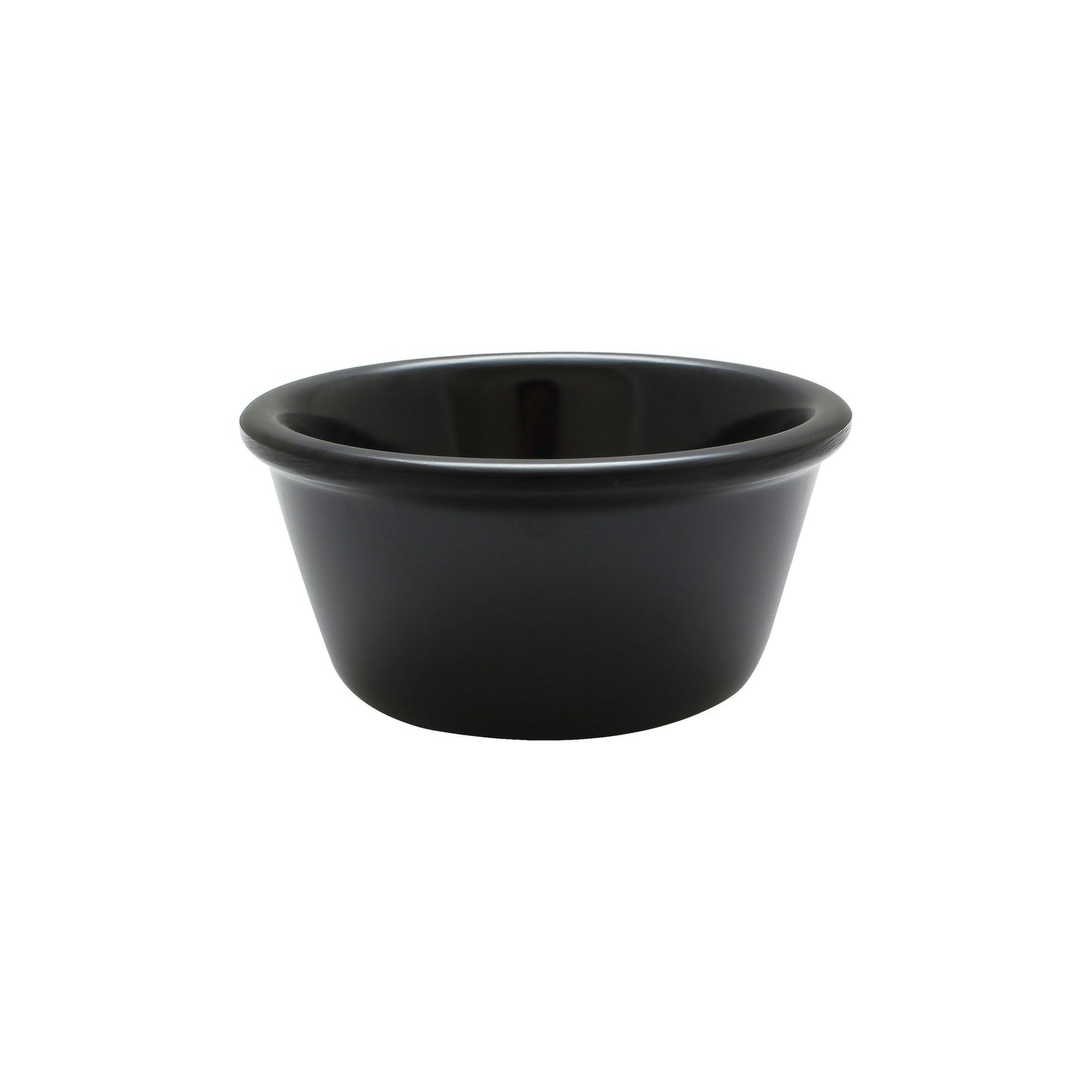 Thunder Group ML537BL1 3 oz Smooth Melamine Ramekin, Black