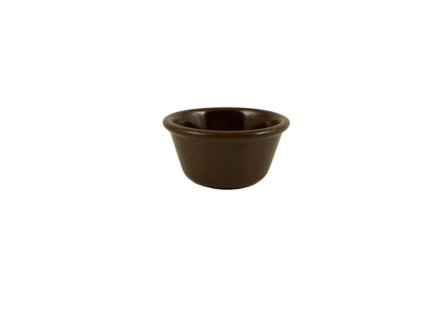 Thunder Group ML537C1 3 oz Smooth Melamine Ramekin, Chocolate