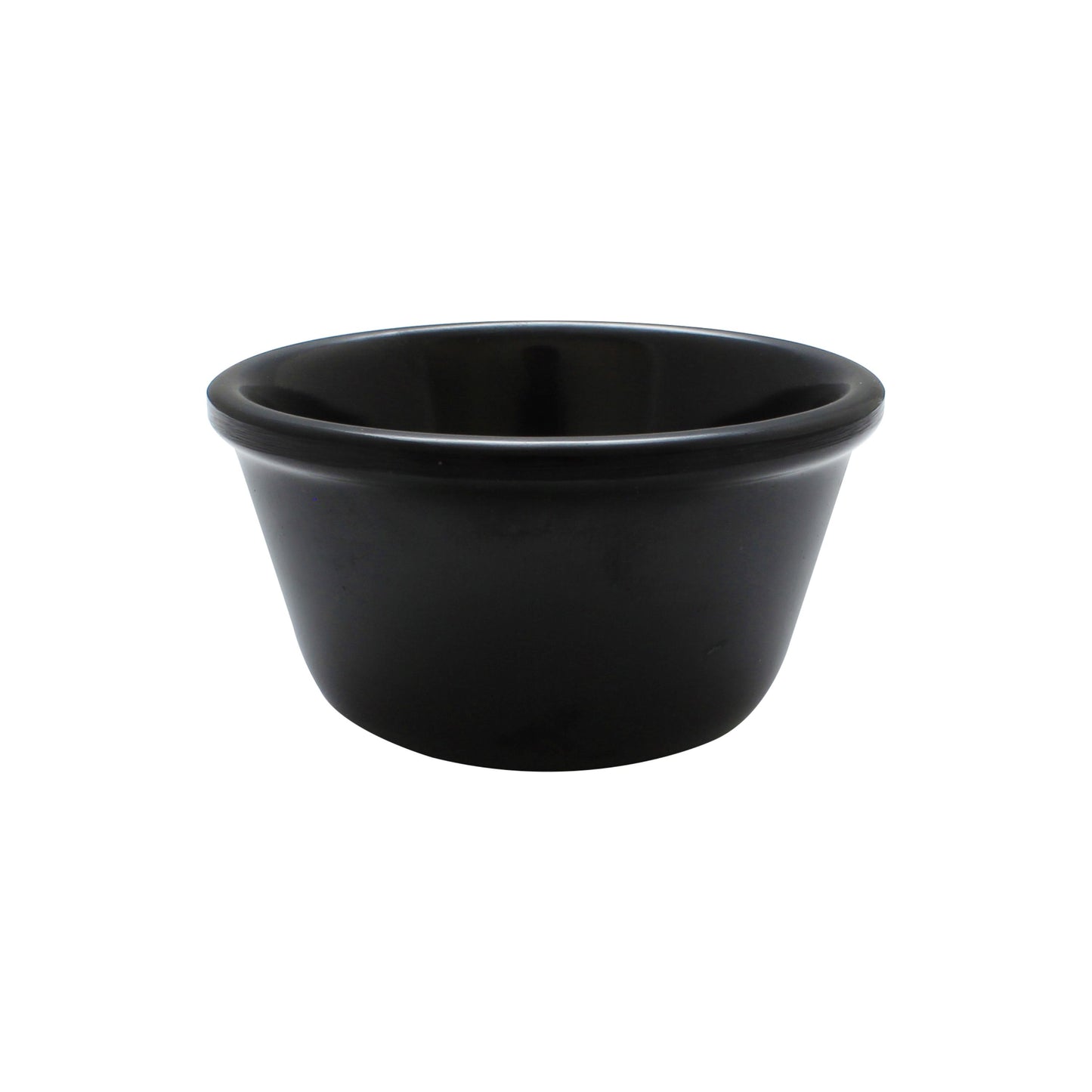 Thunder Group ML538BL1 4 oz Smooth Melamine Ramekin, Black