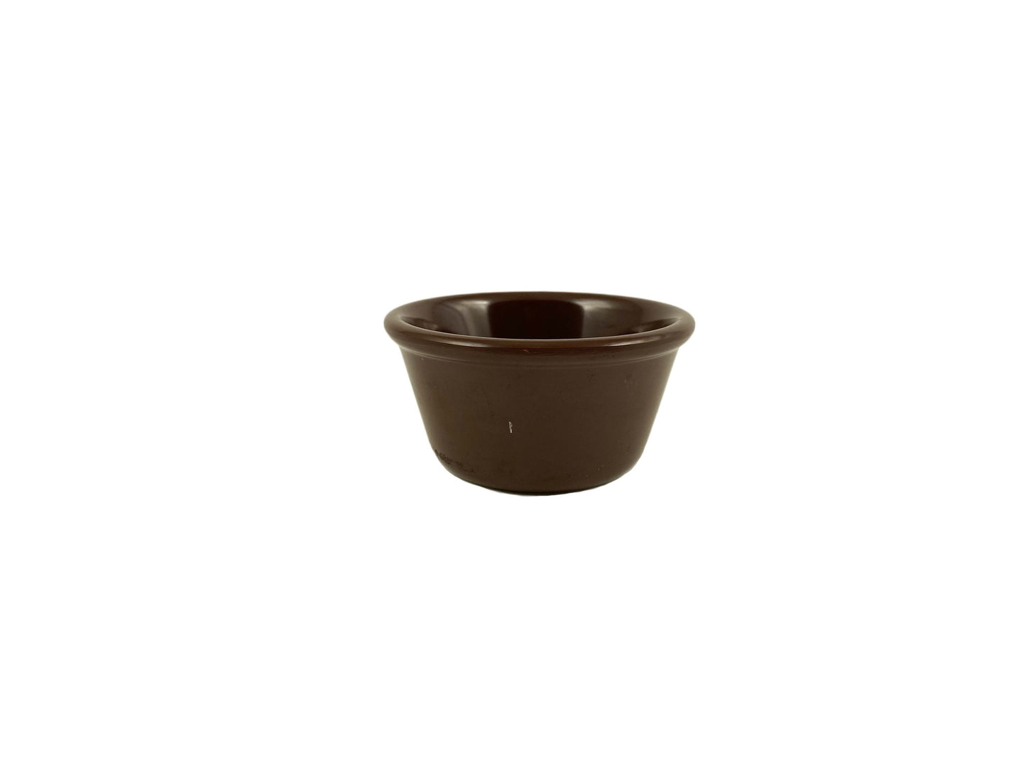 Thunder Group ML538C1 4 oz Smooth Melamine Ramekin, Chocolate