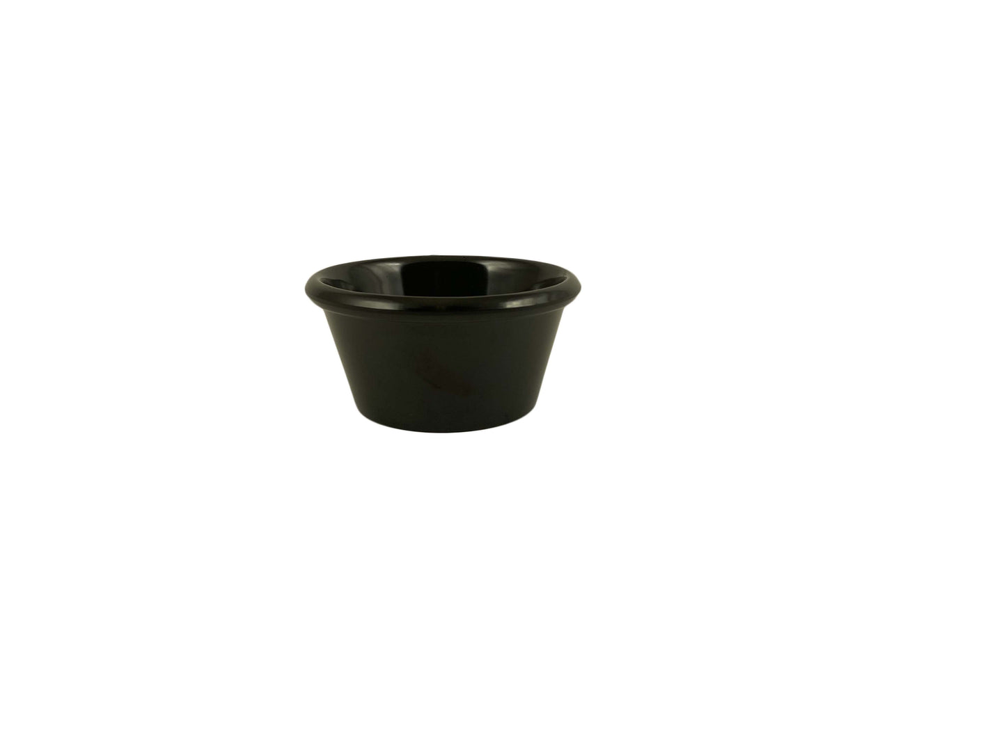 Thunder Group ML539BL1 6 oz Smooth Melamine Ramekin, Black