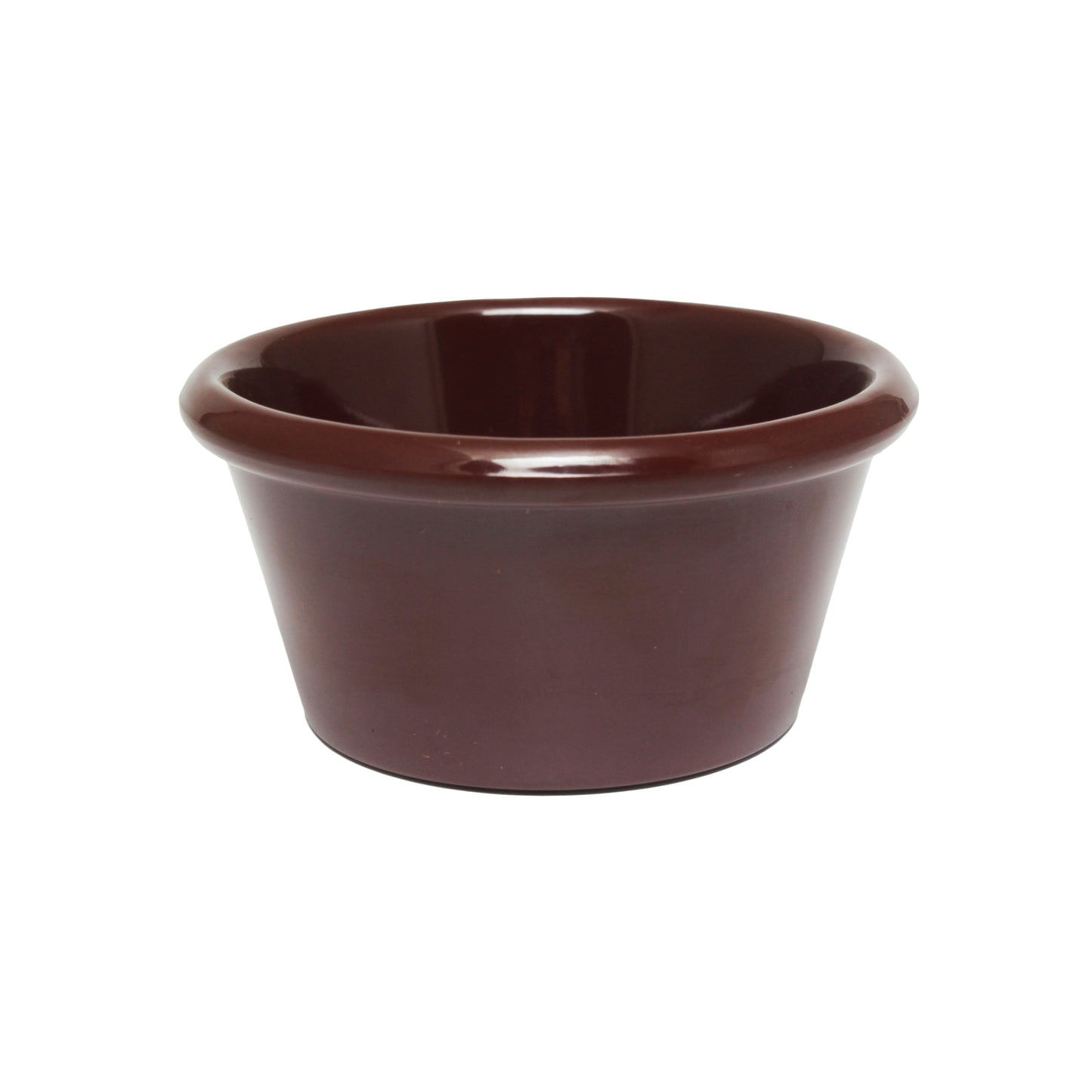 Thunder Group ML539C1 6 oz Smooth Melamine Ramekin, Chocolate