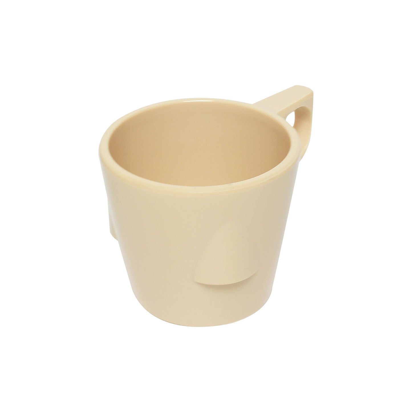 Thunder Group ML9011T Nustone 7 oz. Tan Stackable Melamine Cup - 12/Case