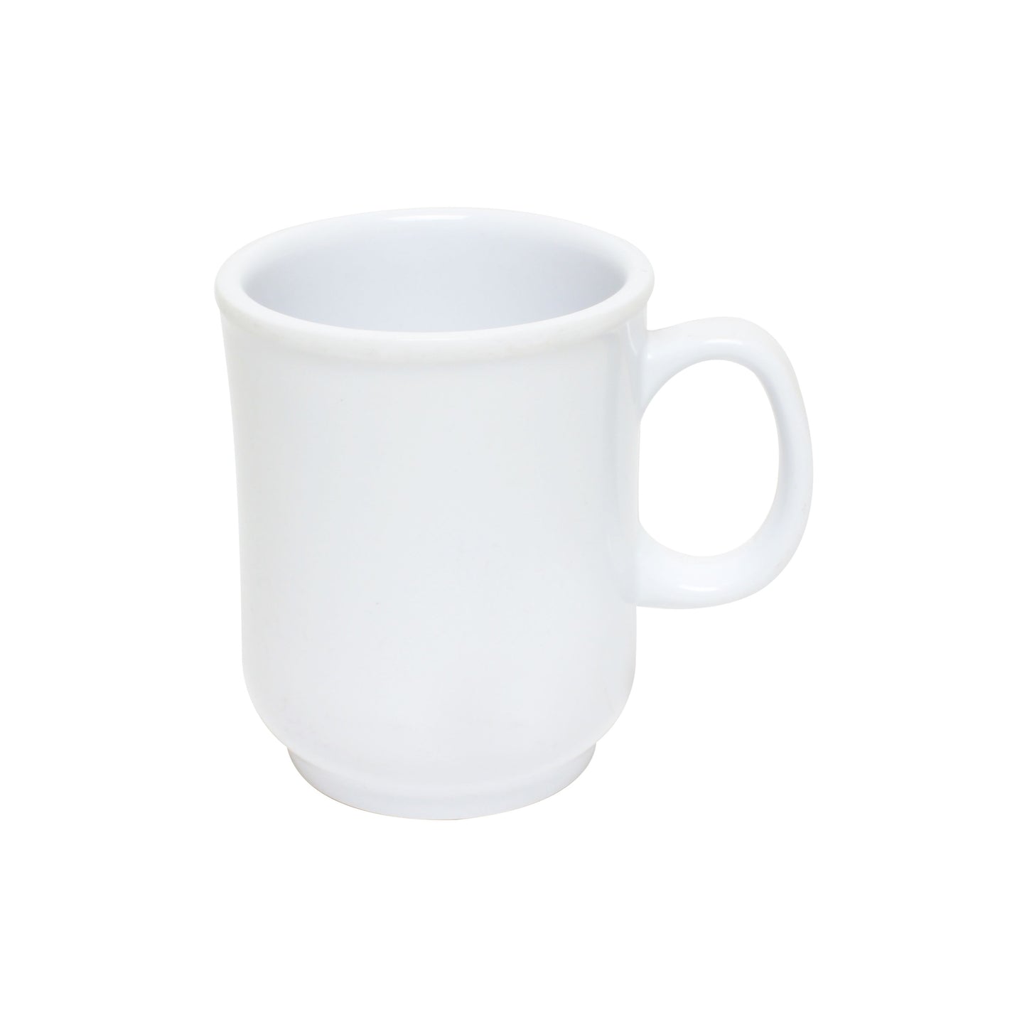 Thunder Group ML901W Nustone White Melamine Mug 8 oz. - 12/Pack