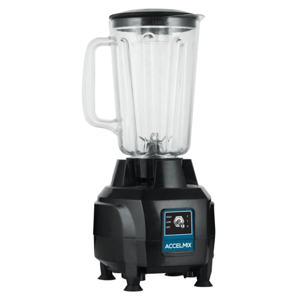 Winco XLB-44 44 Oz Commercial Blender with High Low Toggle Switch Plastic Black, 1/4 CASE