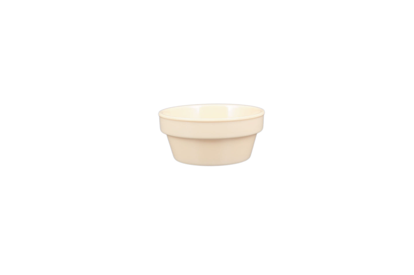 Thunder Group NS502T Nustone Tan Melamine Sauce Cup / Ramekin 2.5 oz. - 12/Pack