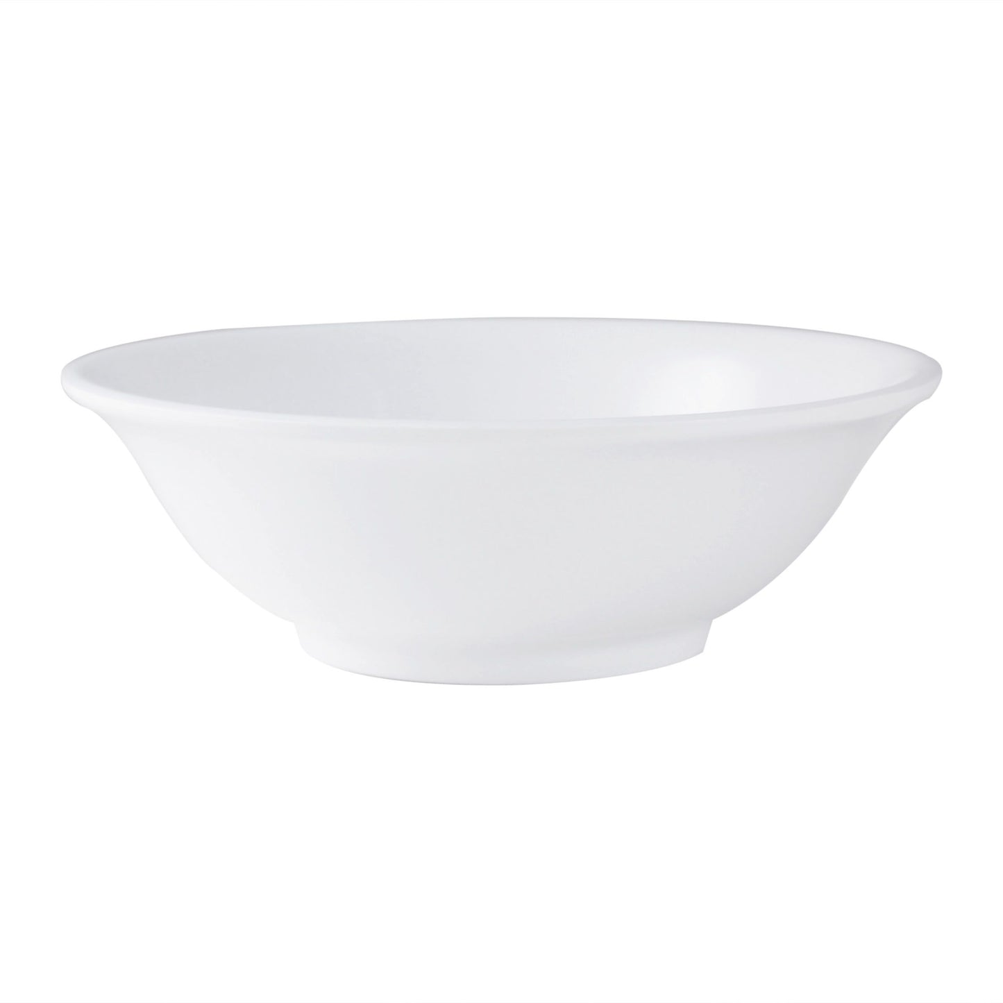Thunder Group NS5060W Nustone White Melamine Rimless Bowl 22 oz. - 12/Pack