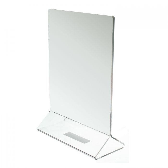 Thunder Group PLMH003 Tabletop Menu Card Holder - 5" x 7", Acrylic