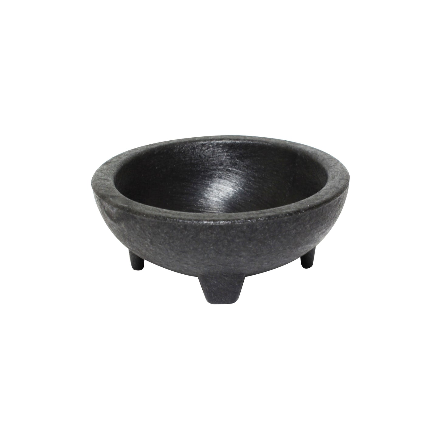 Thunder Group PLMJ004BK 4 oz Molcajete Salsa Bowl, Plastic, Black, Pack of 4