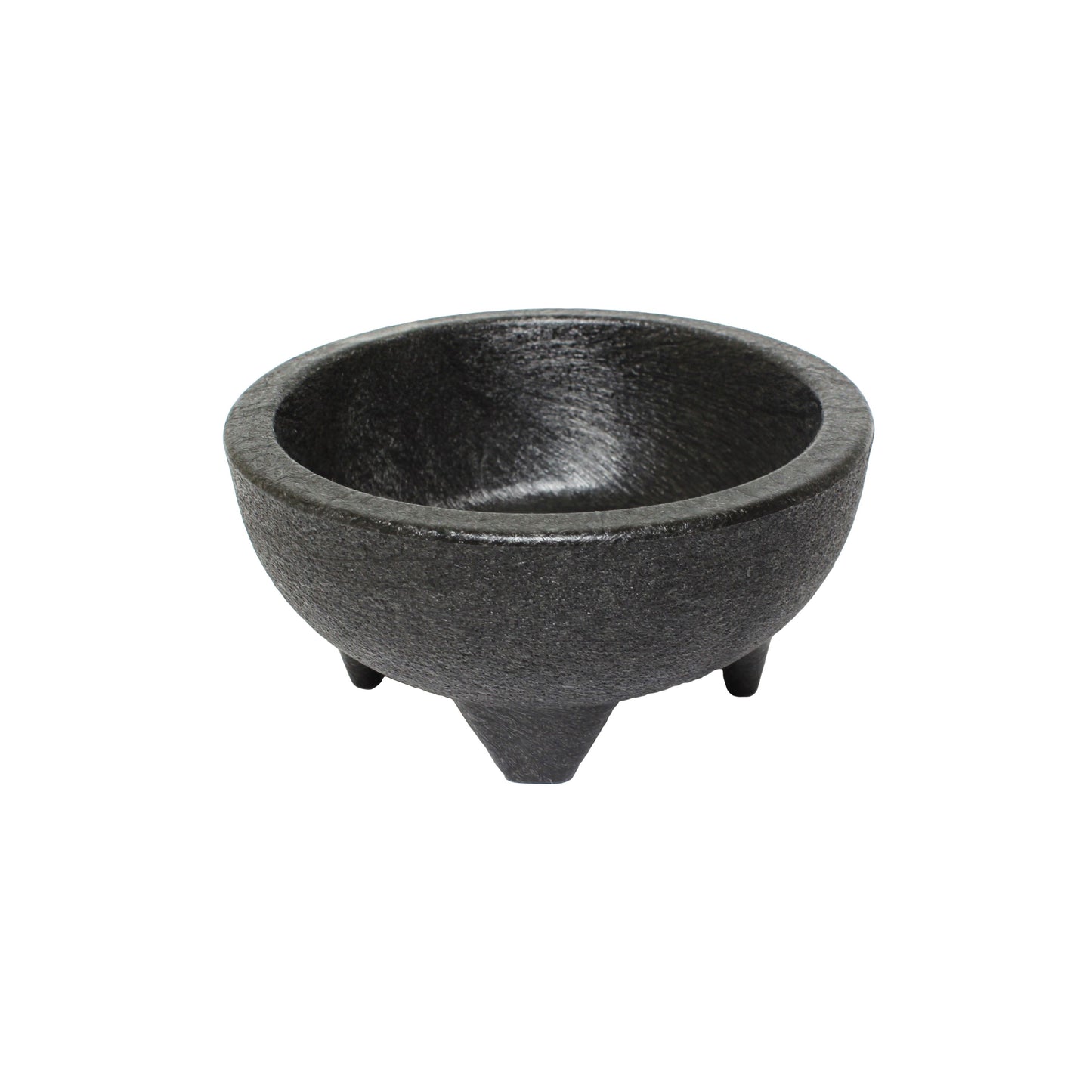 Thunder Group PLMJ010BK 10 oz Molcajete Salsa Bowl, Plastic, Black, Pack of 4