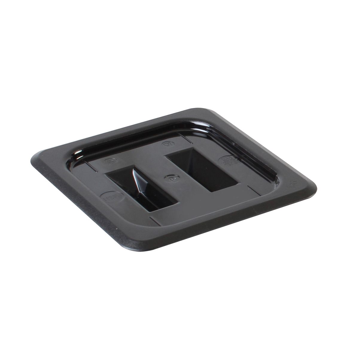 Thunder Group PLPA7160CBK Sixth Size Food Pan Cover - Polycarbonate, Black