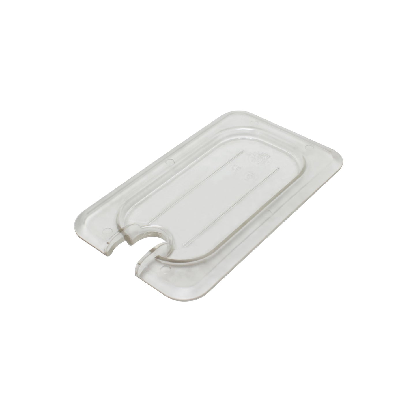 Thunder Group PLPA7190CS Ninth Size Slotted Food Pan Cover - Polycarbonate, Clear