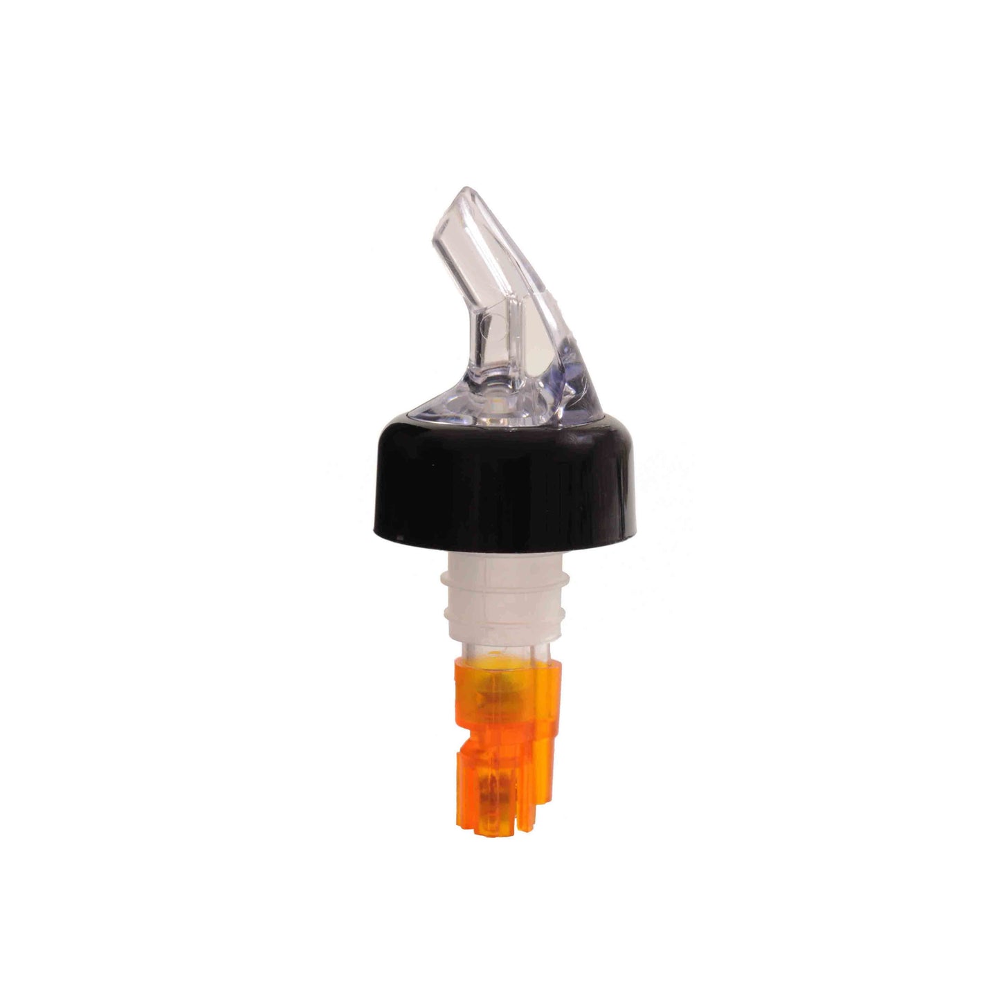 Thunder Group PLPR050C 1/2 oz Measured Liquor Pourer, Orange Tail w/ Black Collar