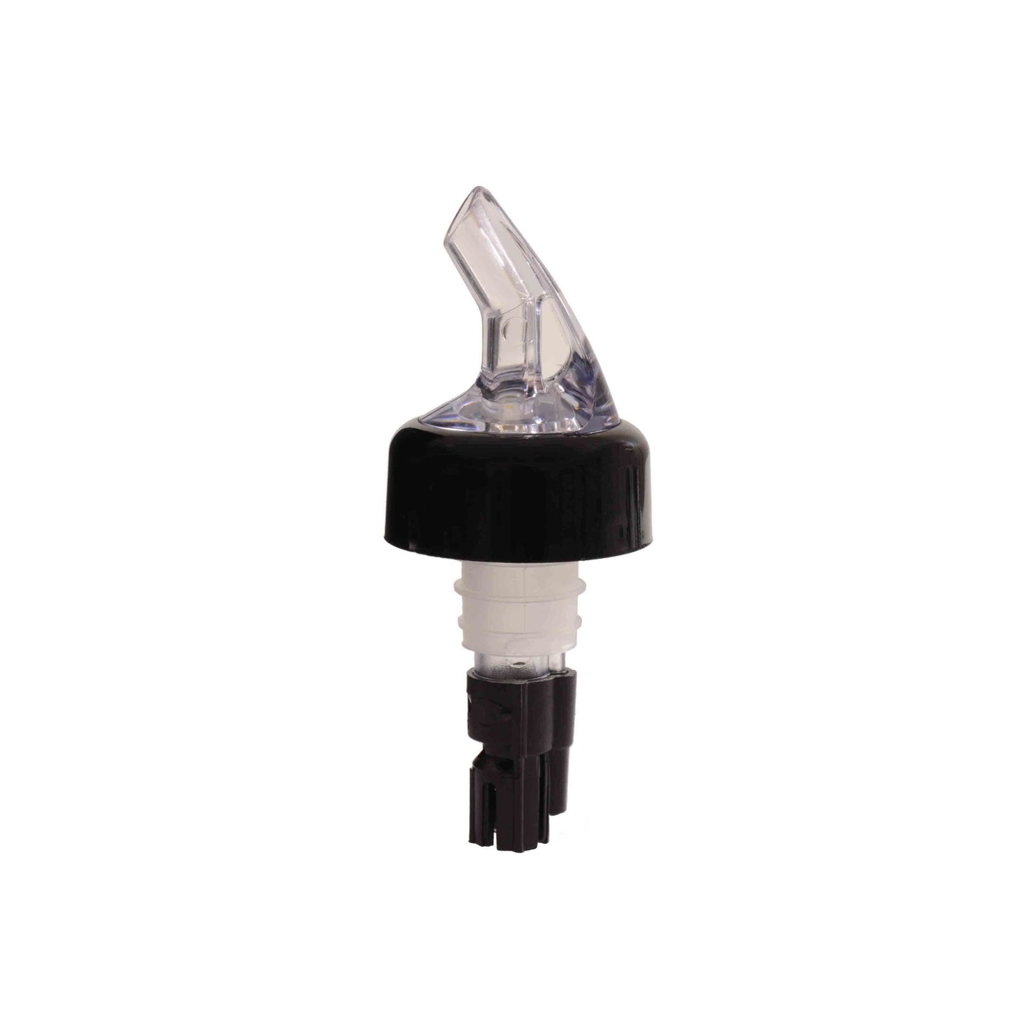 Thunder Group PLPR063C 5/8 oz Measured Liquor Pourer w/ Black Tail, Black Collar