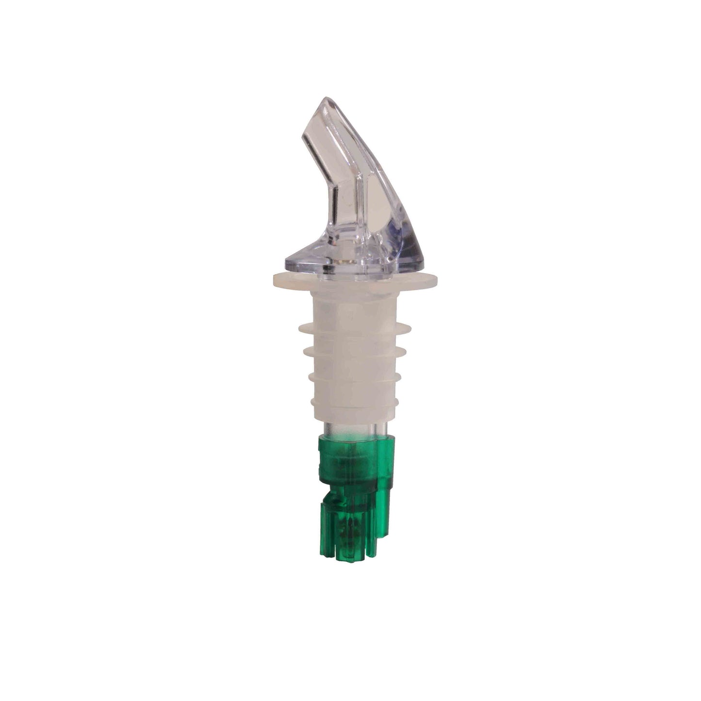 Thunder Group PLPR075M 3/4 oz Measured Liquor Pourer w/ Green Tail, No Collar