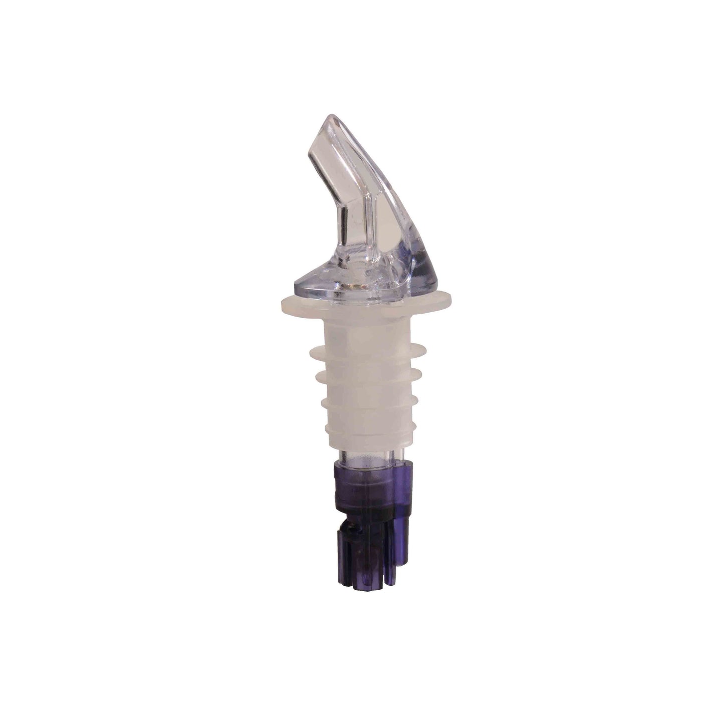 Thunder Group PLPR113M 1 1/8 oz Measured Liquor Pourer w/ Purple Tail, No Collar