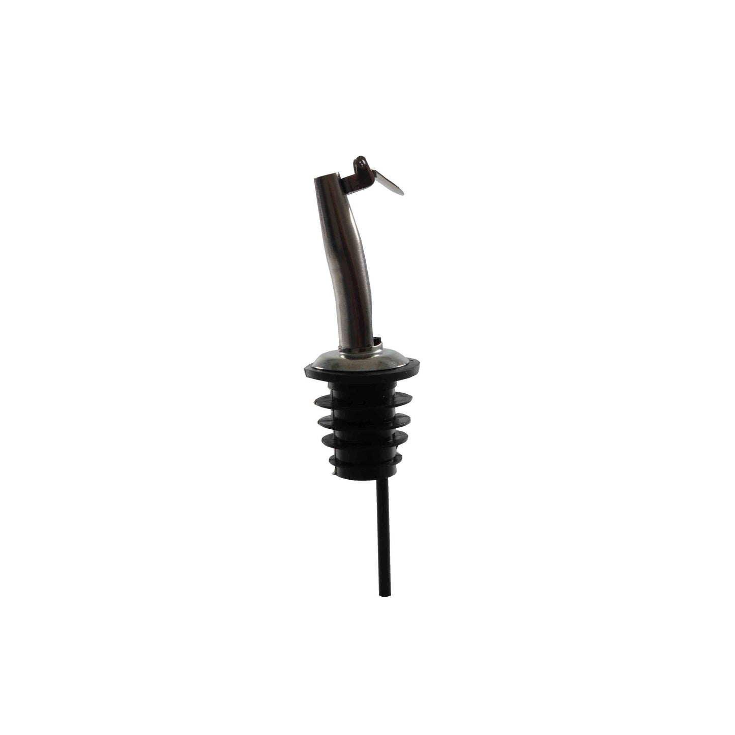 Thunder Group PLPR505S Medium Flow Tapered Liquor Pourer w/ Flip Cap, Stainless Steel