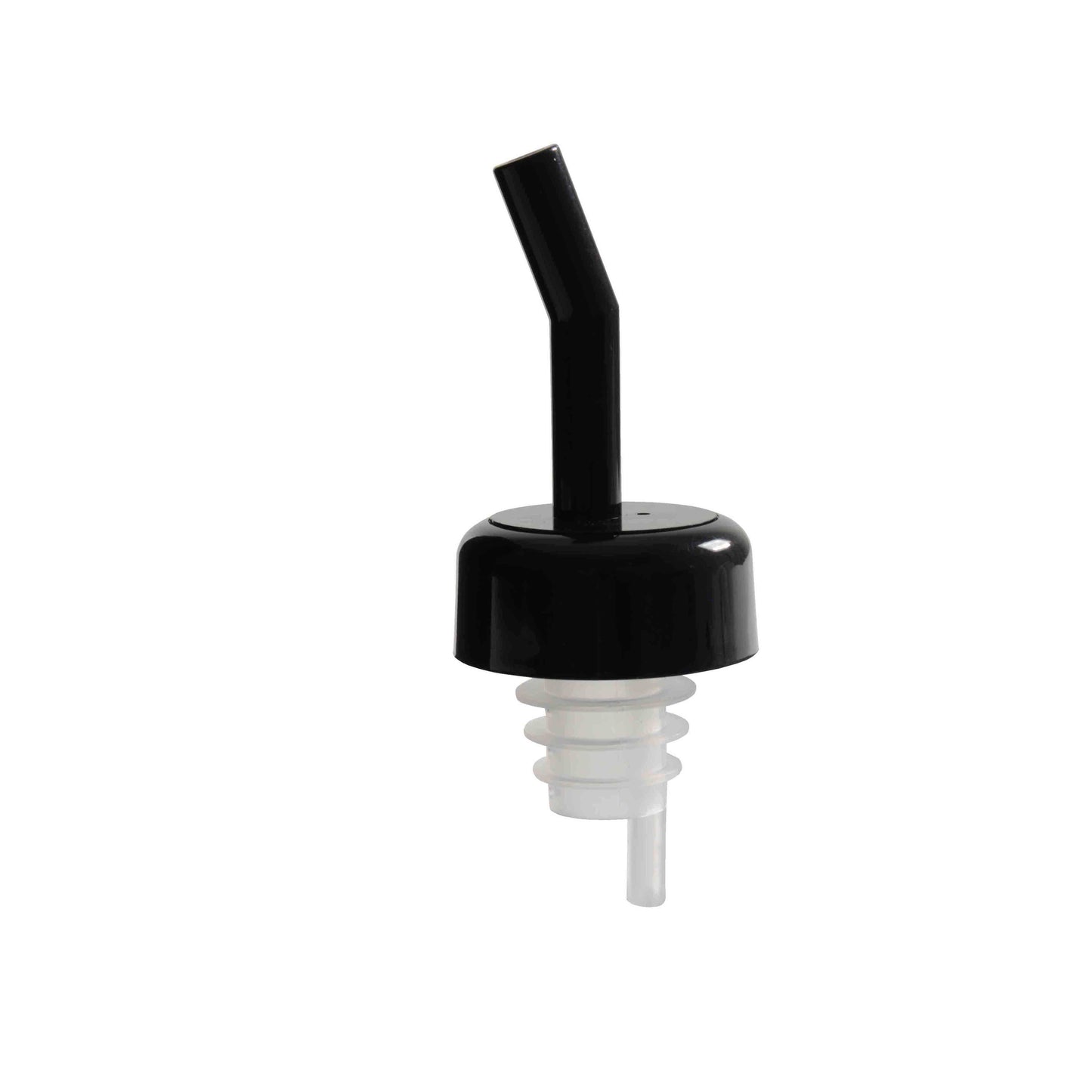 Thunder Group PLPR700BK Free Flow Liquor Pourer w/ Black Collar, Black Spout