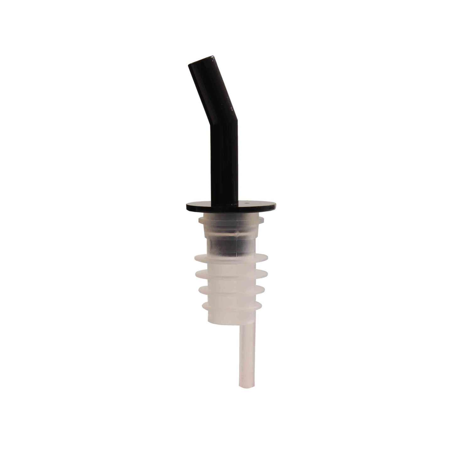 Thunder Group PLPR800BK Free Flow Liquor Pourer w/ No Collar, Black Spout