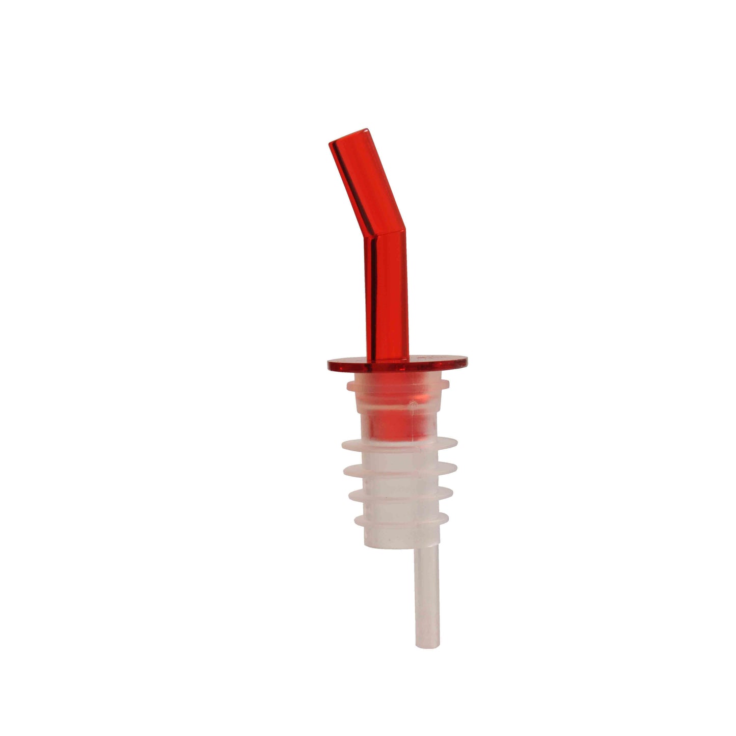 Thunder Group PLPR800RD Free Flow Liquor Pourer w/ No Collar, Red Spout