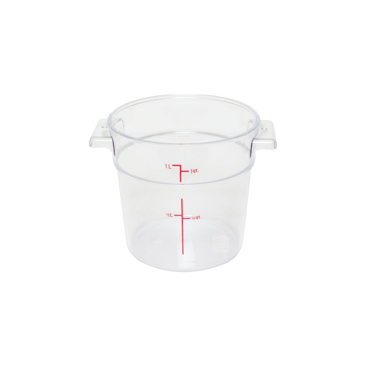 Thunder Group PLRFT301PC 1 qt Round Food Storage Container - Polycarbonate, Clear