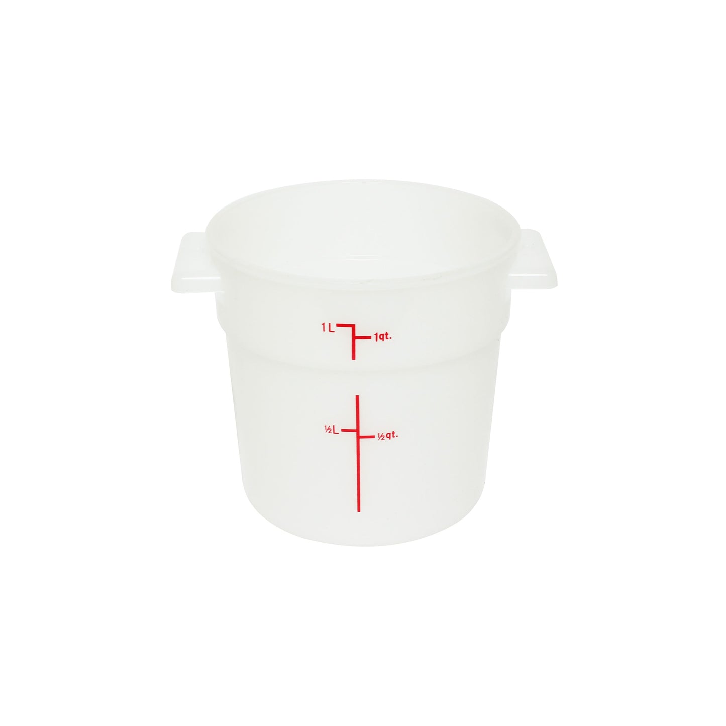 Thunder Group PLRFT301PP 1 qt Round Food Storage Container - Polypropylene, White
