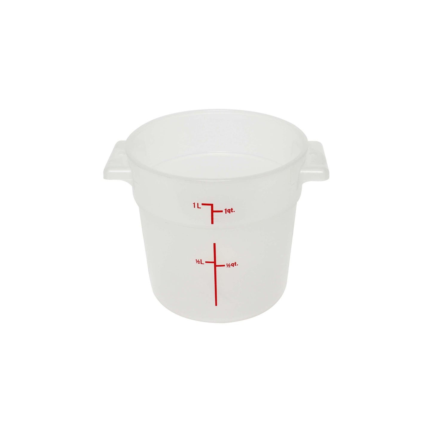 Thunder Group PLRFT301TL 1 qt Round Food Storage Container - Polypropylene, Translucent