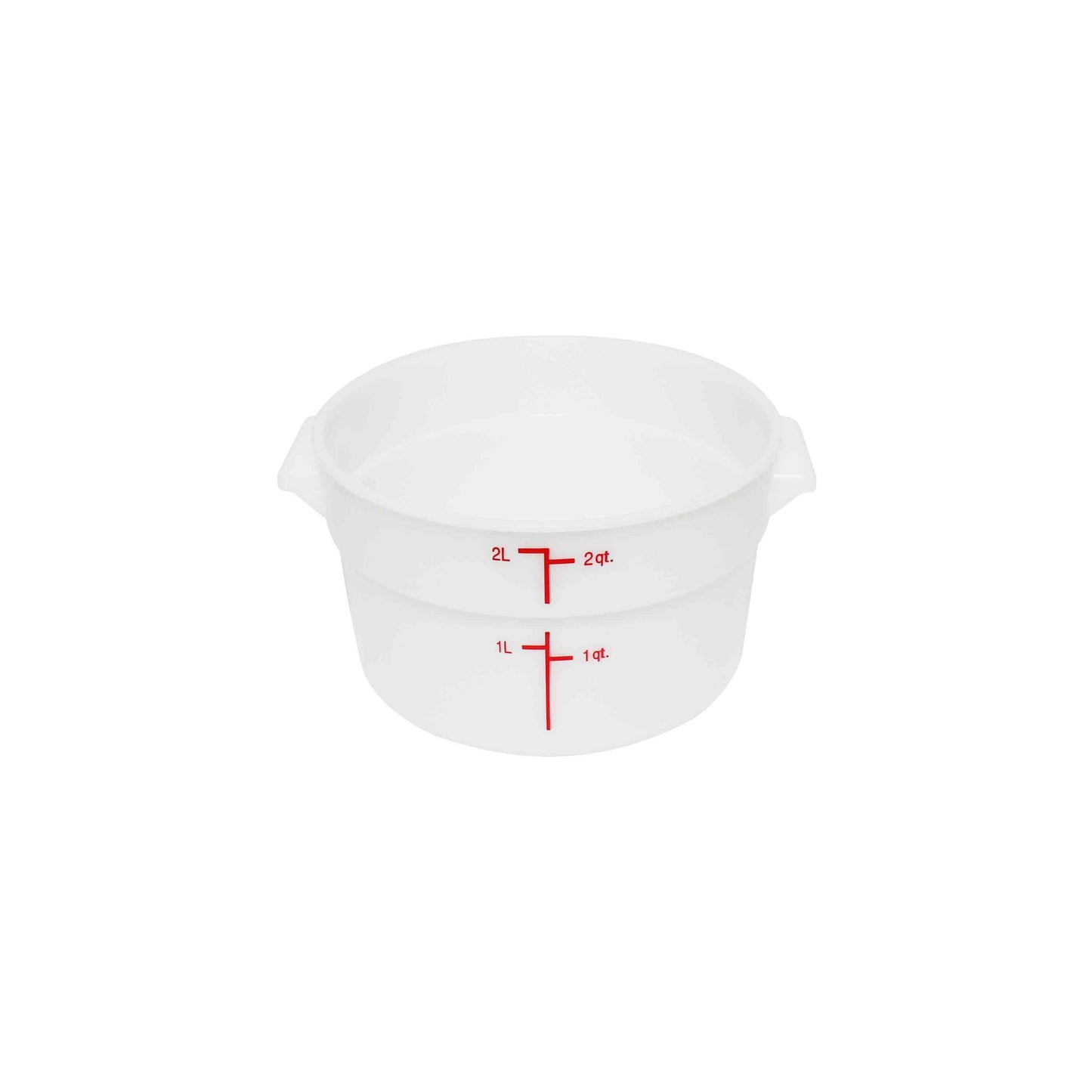 Thunder Group PLRFT302PP 2 qt Round Food Storage Container - Polypropylene, White