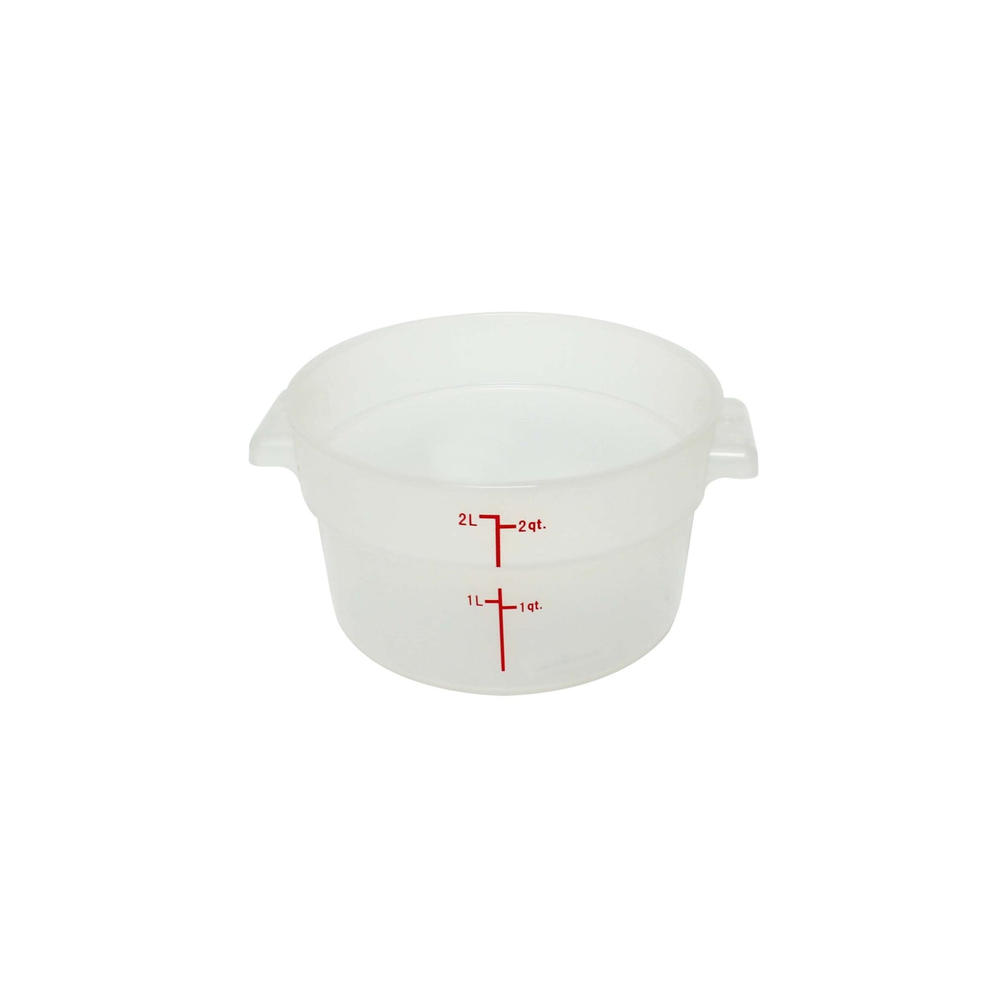 Thunder Group PLRFT302TL 2 qt Round Food Storage Container - Polypropylene, Translucent