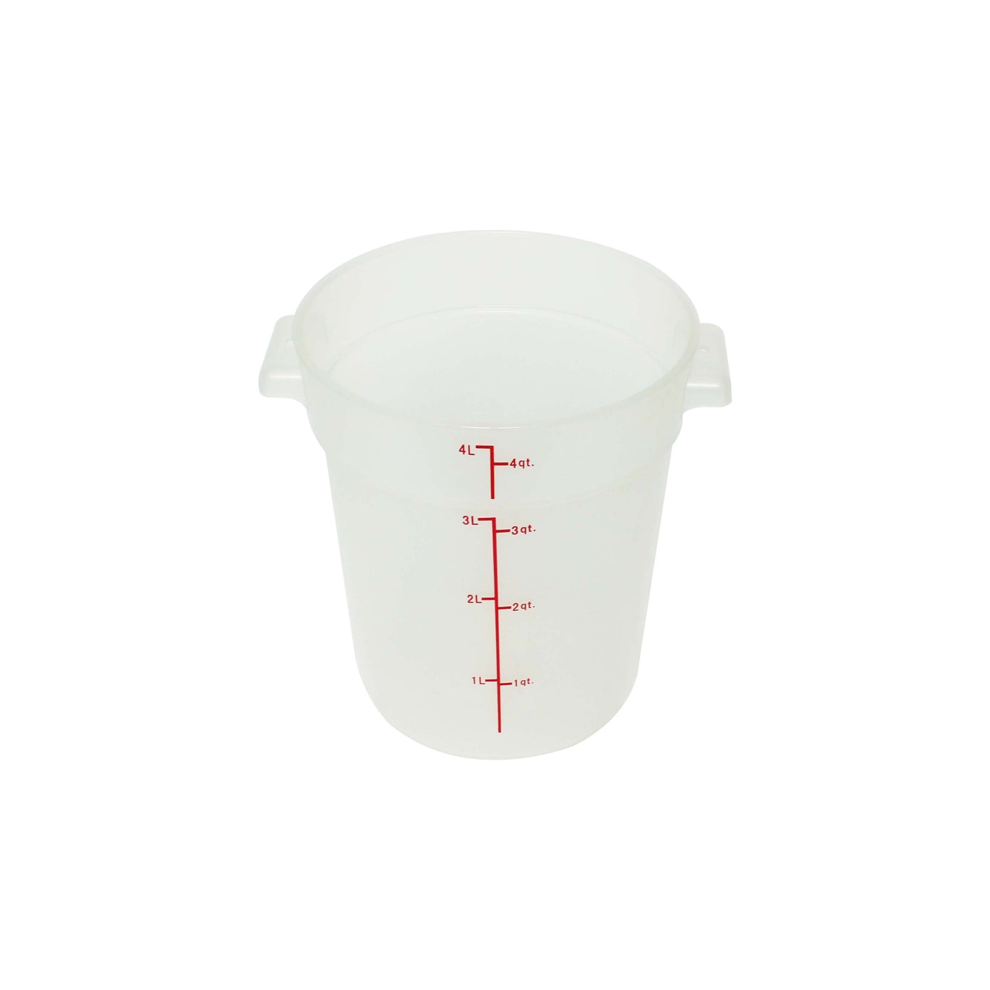 Thunder Group PLRFT304TL 4 qt Round Food Storage Container - Polypropylene, Translucent