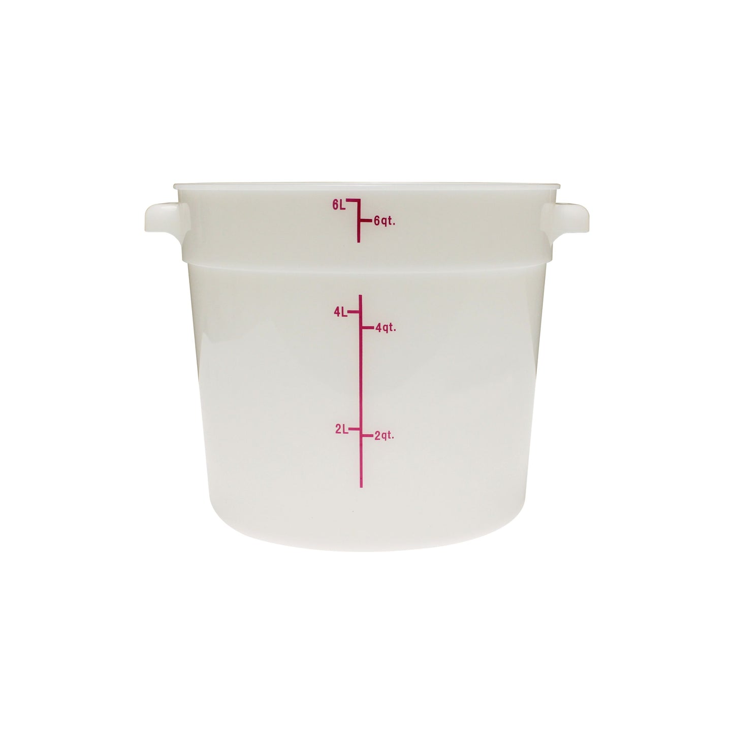 Thunder Group PLRFT306PP 6 qt Round Food Storage Container - Polypropylene, White