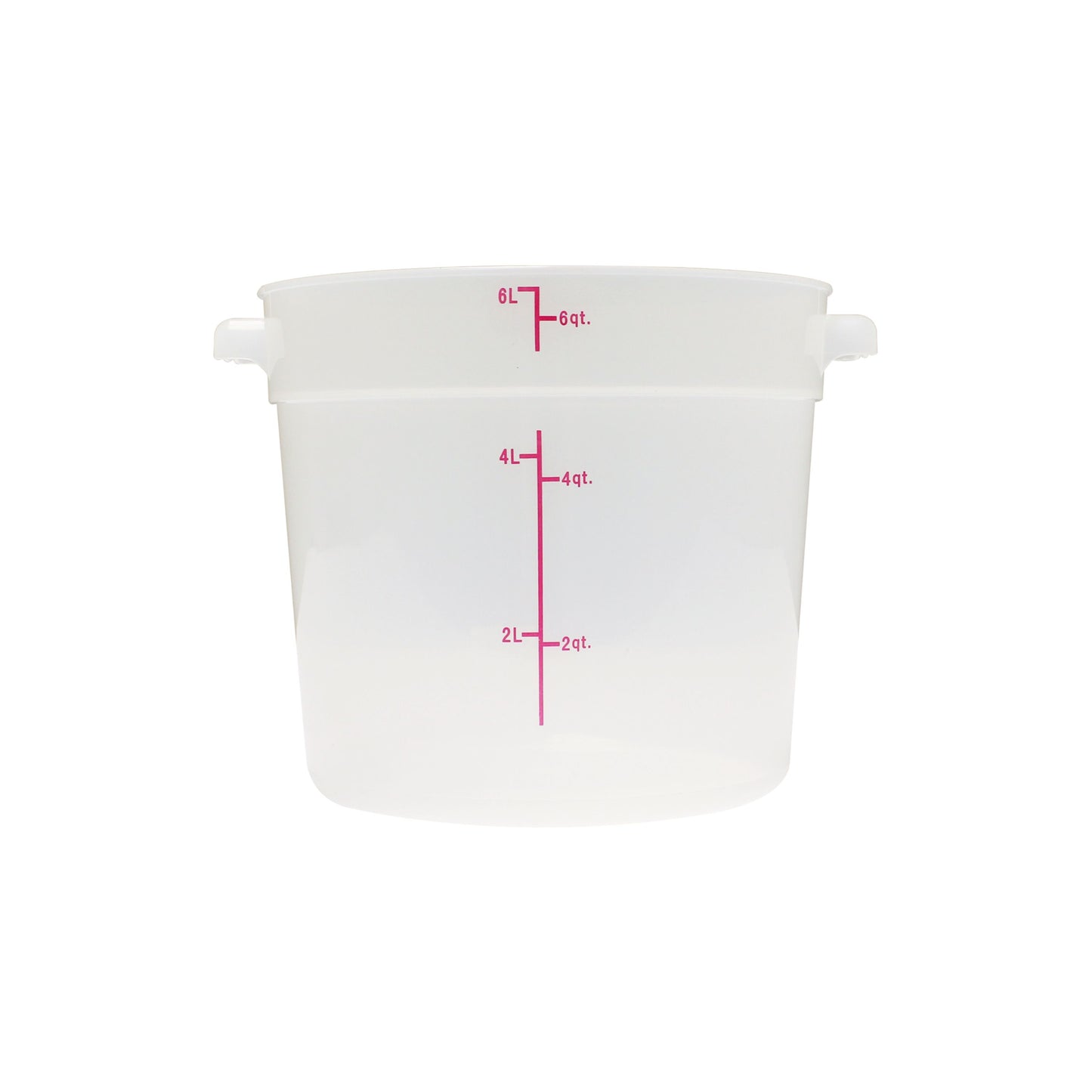 Thunder Group PLRFT306TL 6 qt Round Food Storage Container - Polypropylene, Translucent