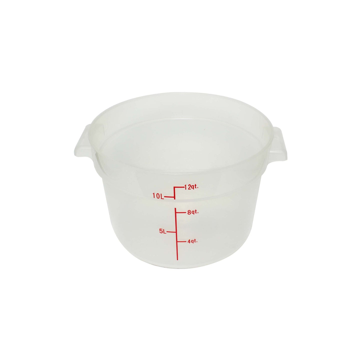 Thunder Group PLRFT312TL 12 qt Round Food Storage Container - Polypropylene, Translucent