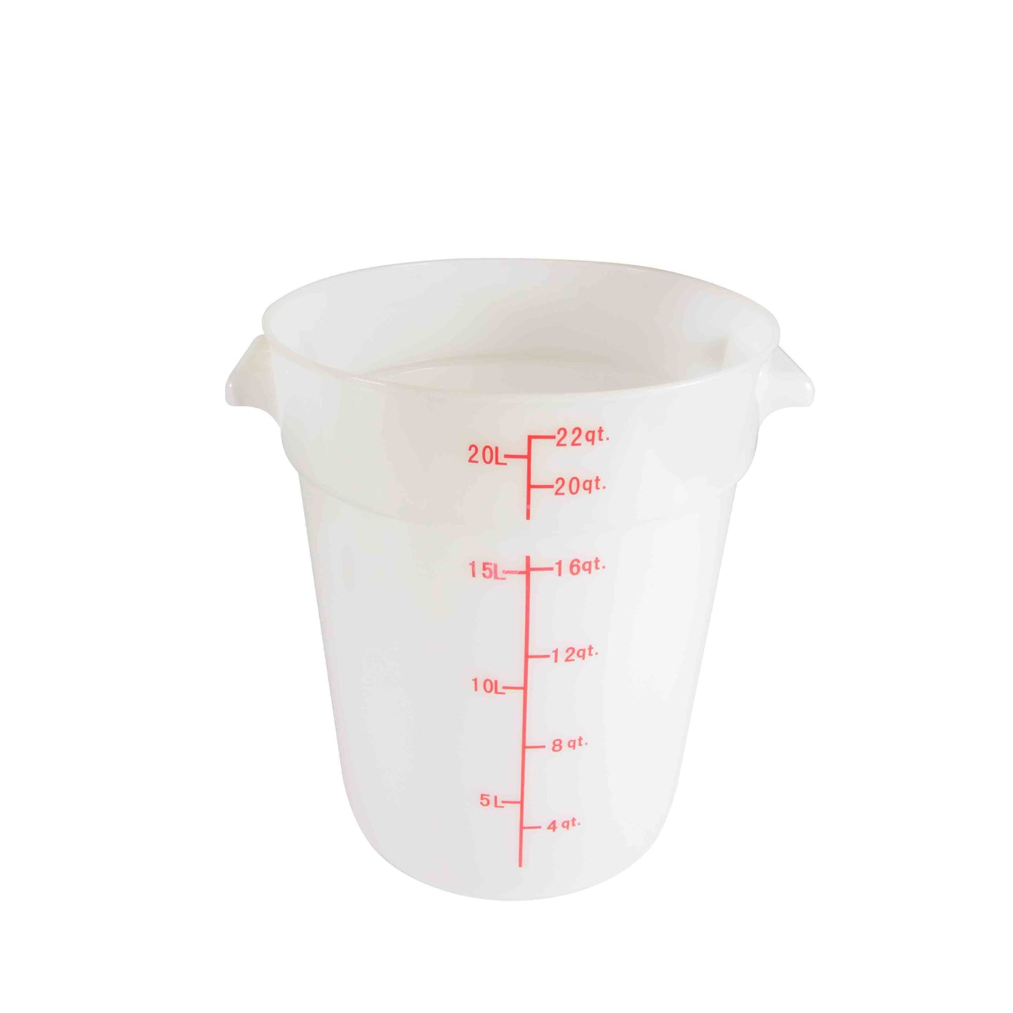 Thunder Group PLRFT322PP 22 qt Round Food Storage Container - Polypropylene, White