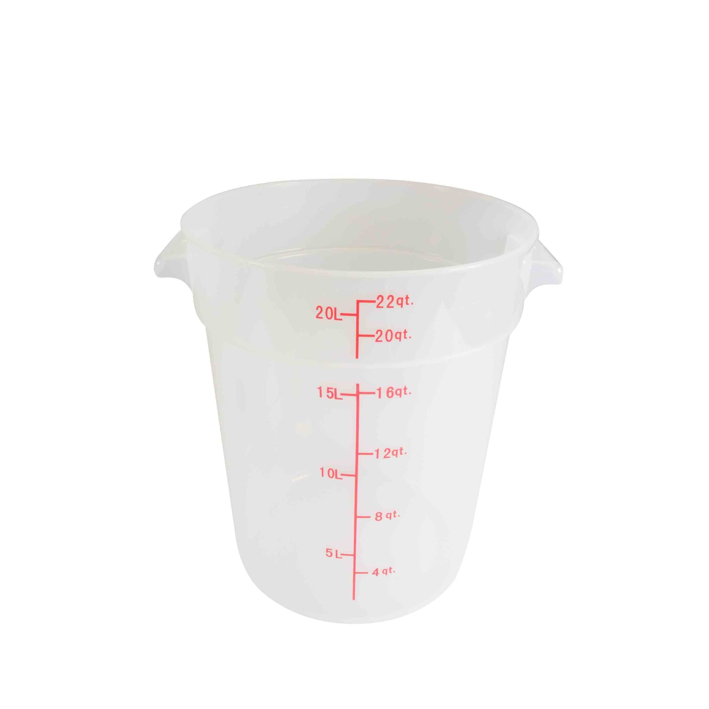 Thunder Group PLRFT322TL 22 qt Round Food Storage Container - Polypropylene, Translucent