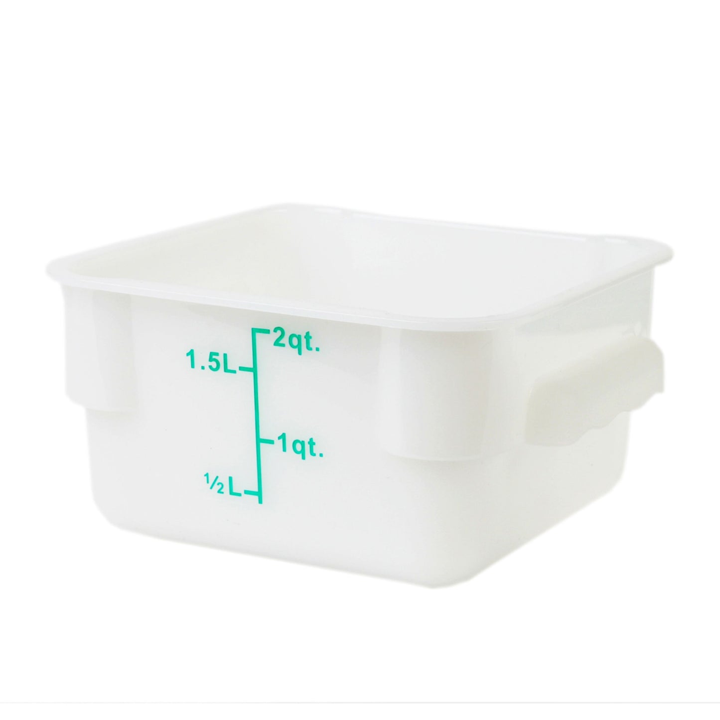 Thunder Group PLSFT002PP 2 qt Square Food Storage Container - Polypropylene, White
